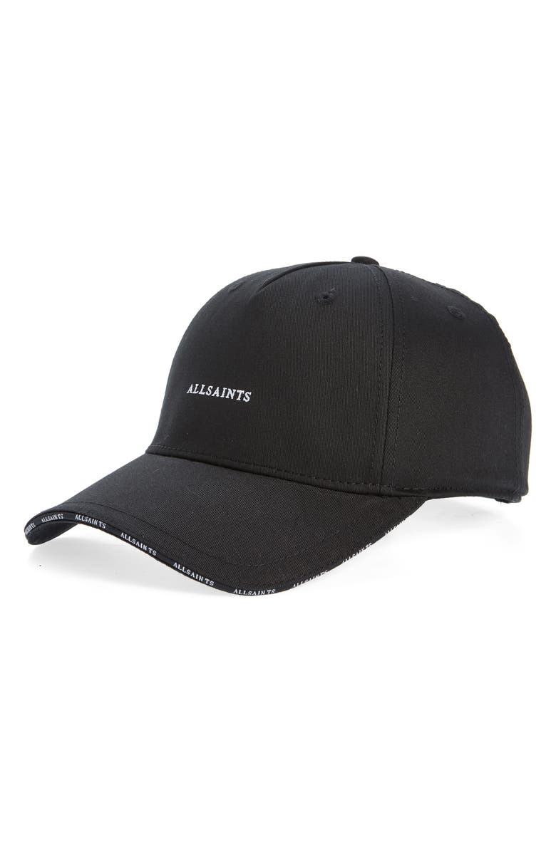AllSaints Sandwich Brim Logo Baseball Cap, Main, color,