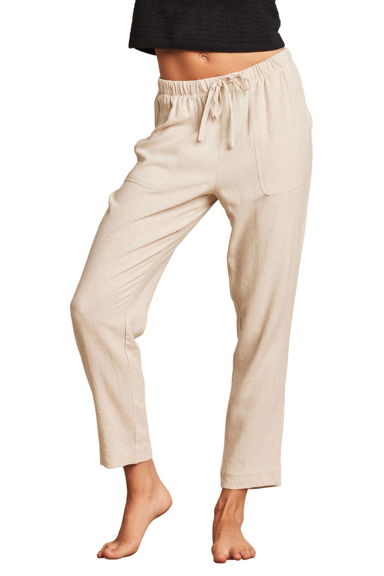 Malibu Collection® Tapered Lounge Pants, Main, color, BISQUE