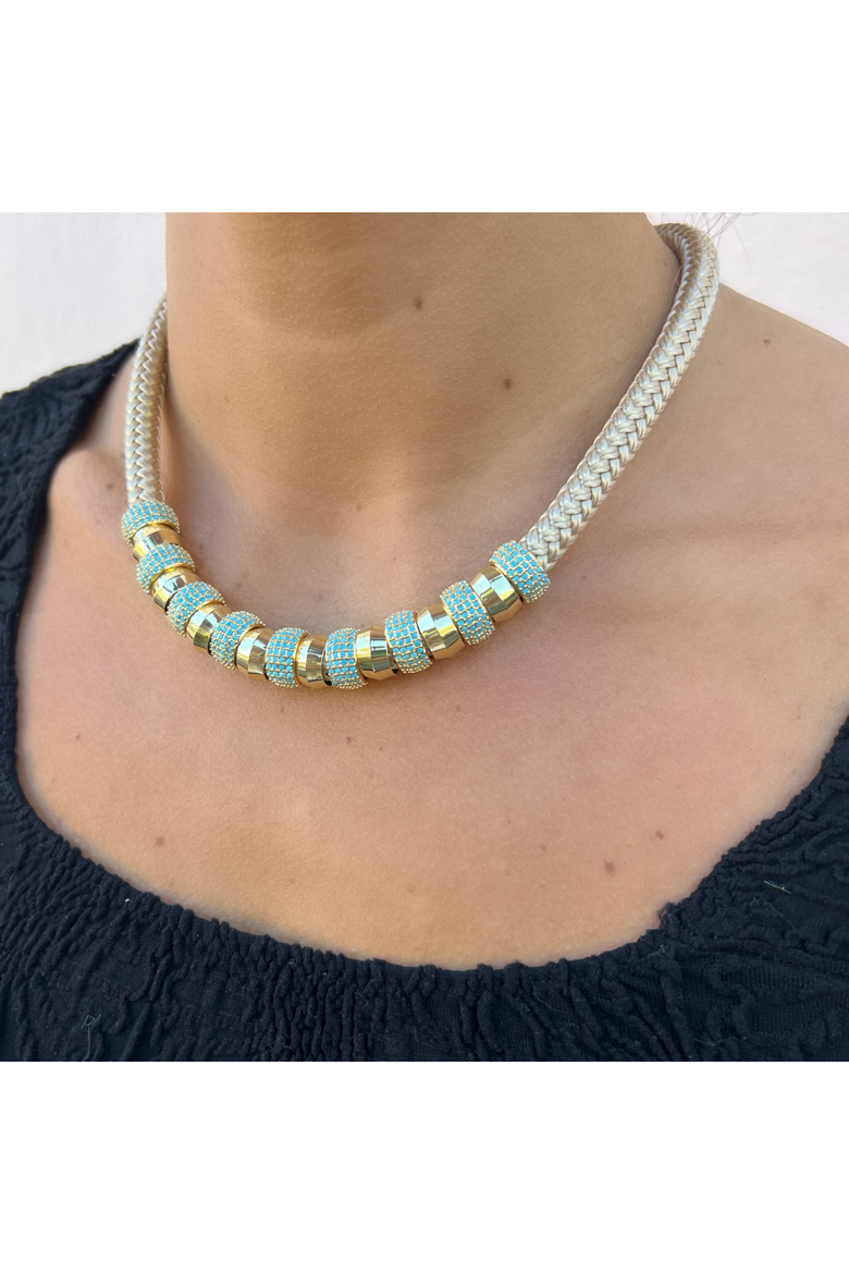 Luxe Skinny Necklace, Alternate, color, Gold