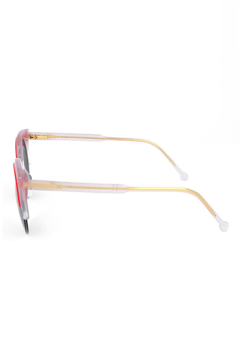 52mm Cat Eye Sunglasses, Alternate, color, CORAL