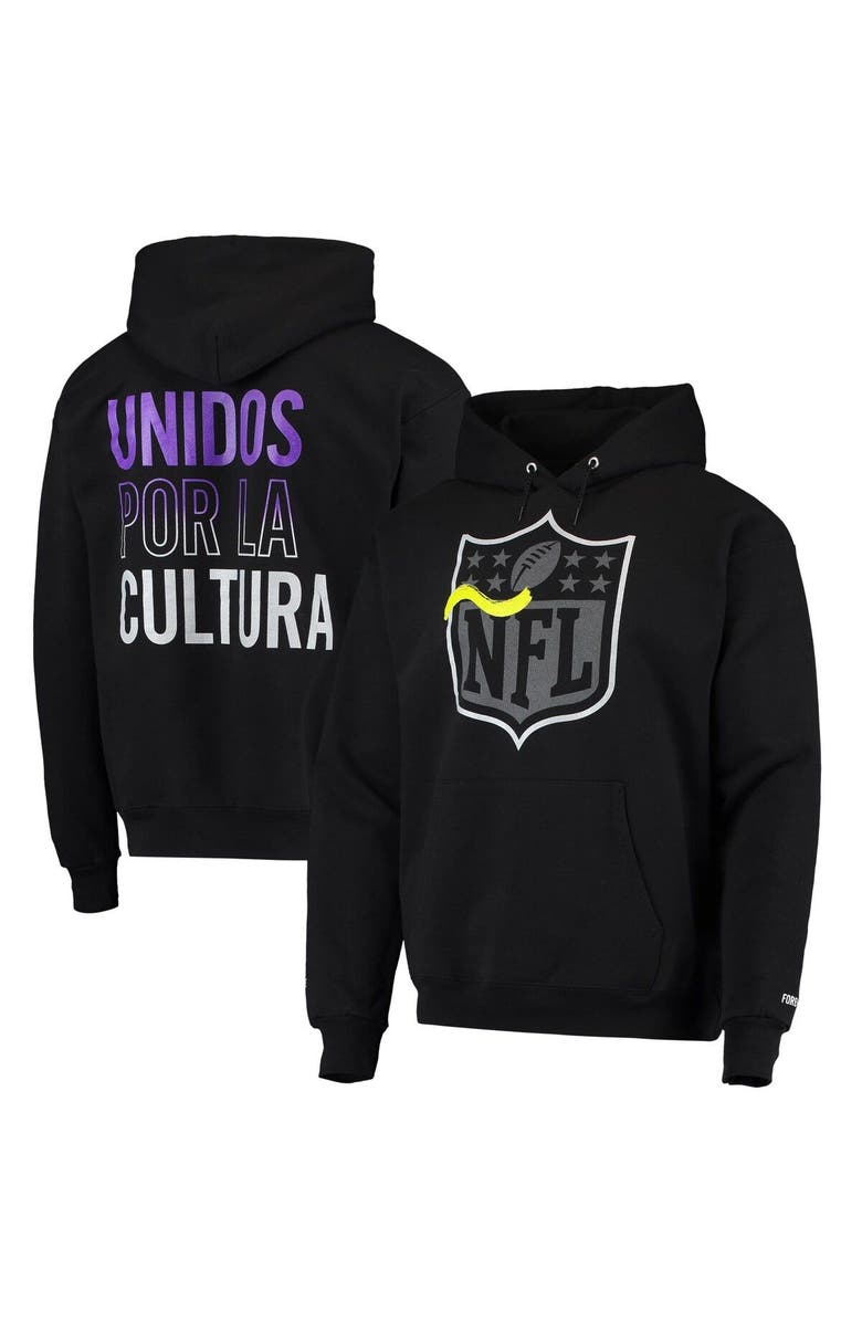 DUNBROOKE Men's Dunbrooke Black ÑFL Por La Cultura '21 Collection Pullover Hoodie, Main, color, 