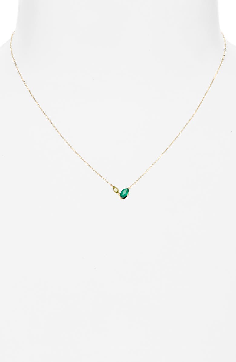 Bony Levy 14K Gold Agate & Peridot Pendant Necklace, Alternate, color, 