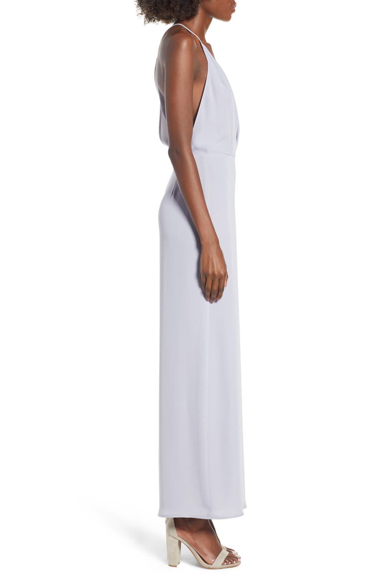 Surplice Jumpsuit, Alternate, color, GREY LILAC