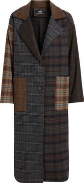 Dressed in Lala Risk Something Longline Plaid Coat