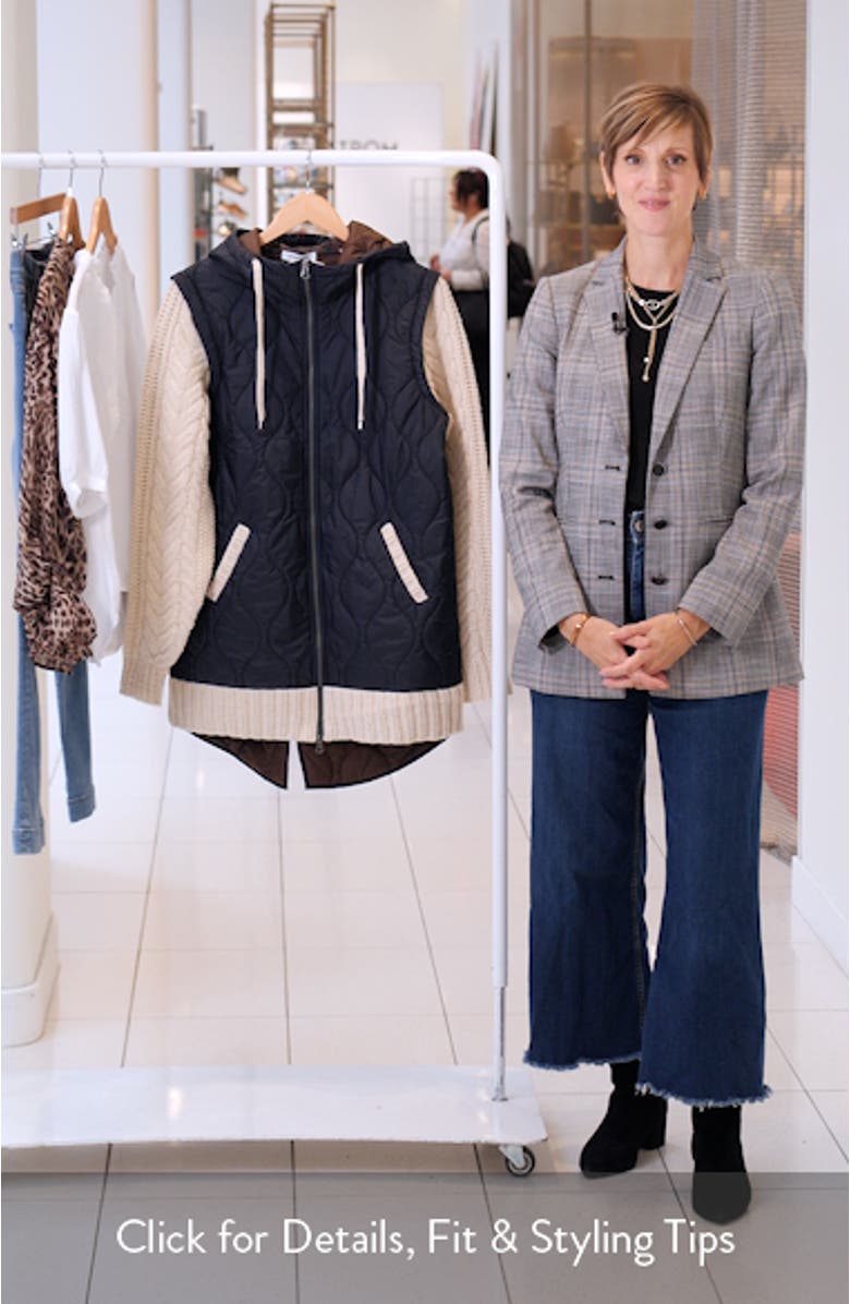 Barrows Mixed Media Hooded Zip-Up Jacket, sales video thumbnail