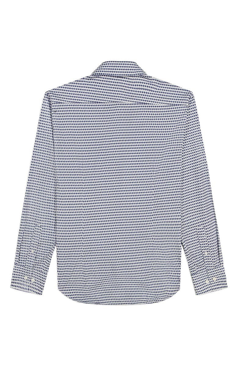 Robert Graham Banway Cotton Button-Up Shirt, Alternate, color, Blue