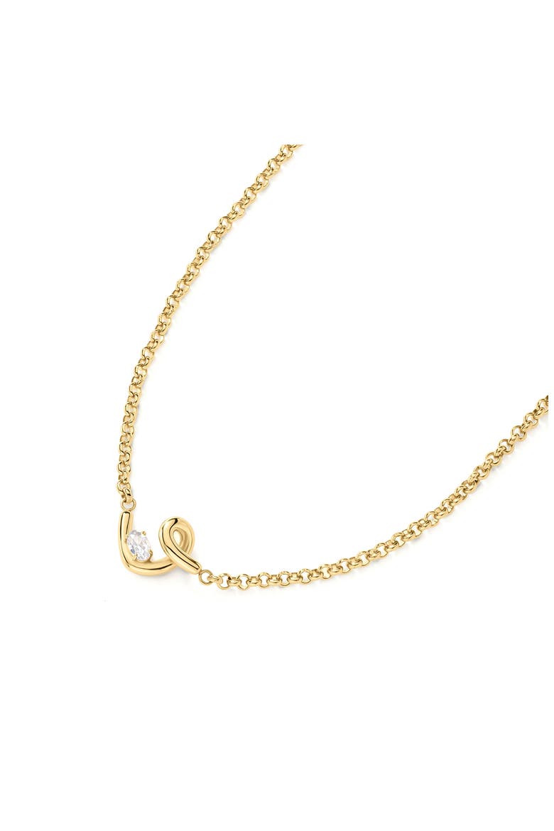 Knots Chain Necklace, Alternate, color, GOLD