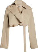 OSSOU Maeve Crop Trench Coat