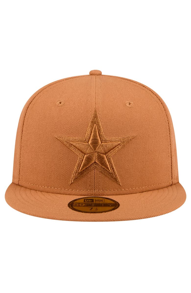 New Era Men's New Era Brown Dallas Cowboys Tonal Color Pack 59FIFTY Fitted Hat, Alternate, color, Brown