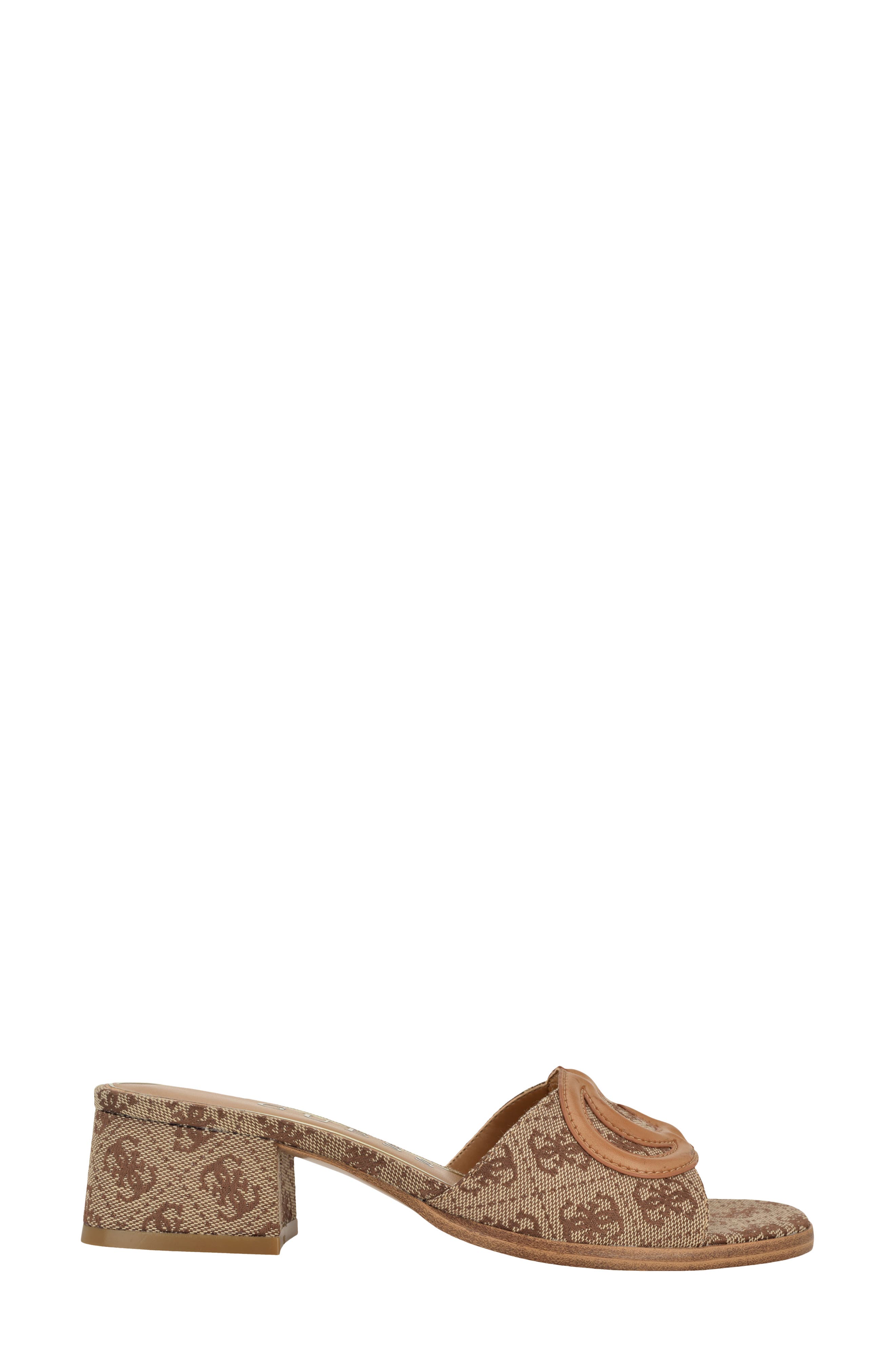 GUESS Cerinna Block Heel Sandal, Alternate, color, Medium Brown 211