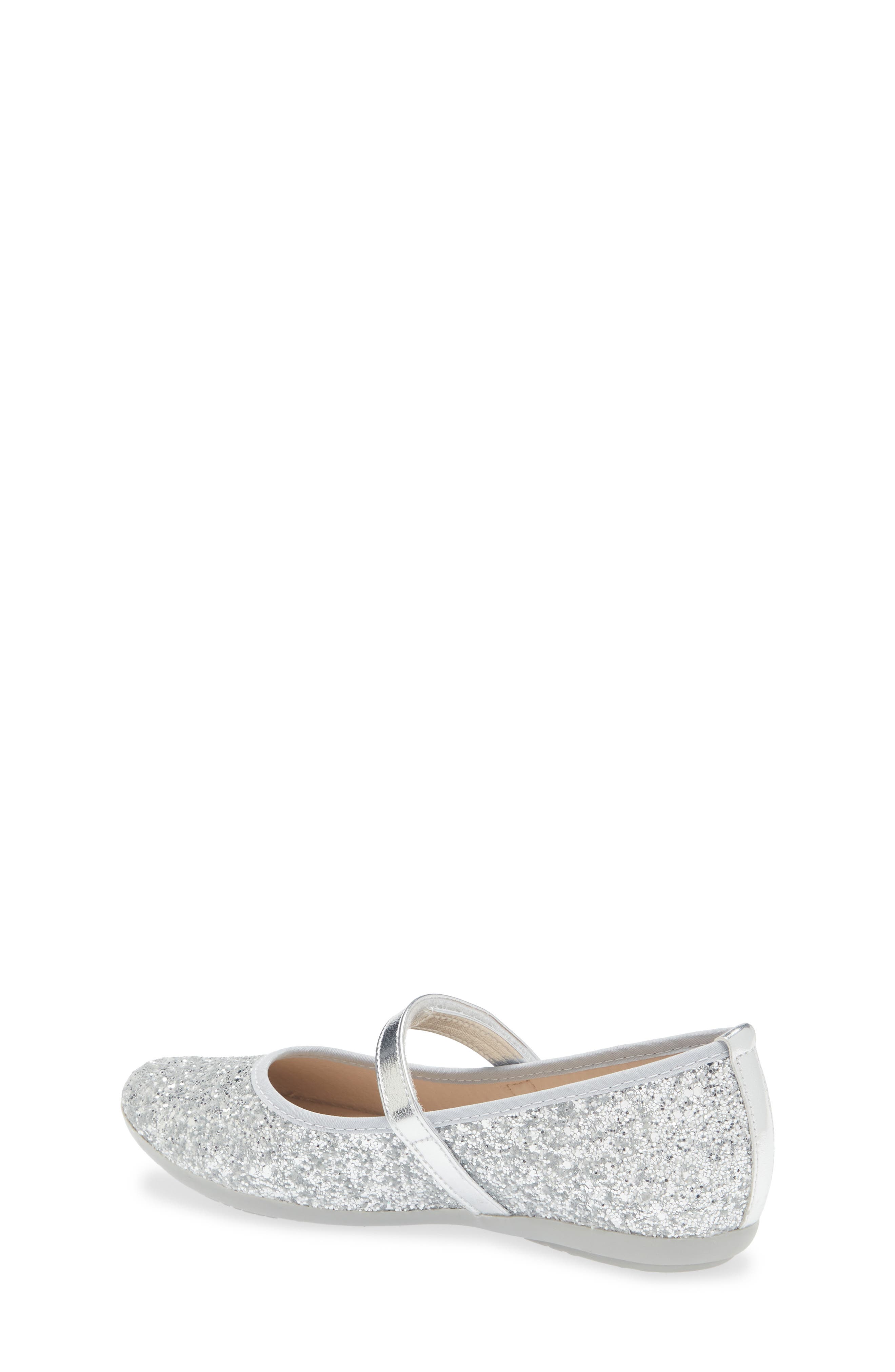 CHILDRENCHIC Kids' Estrella Mary Jane Flat, Alternate, color, Silver Sparkle