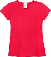 CITY THREADS Baby Girls Organic 100% Cotton Soft Jersey Cap Sleeve Crew Tee