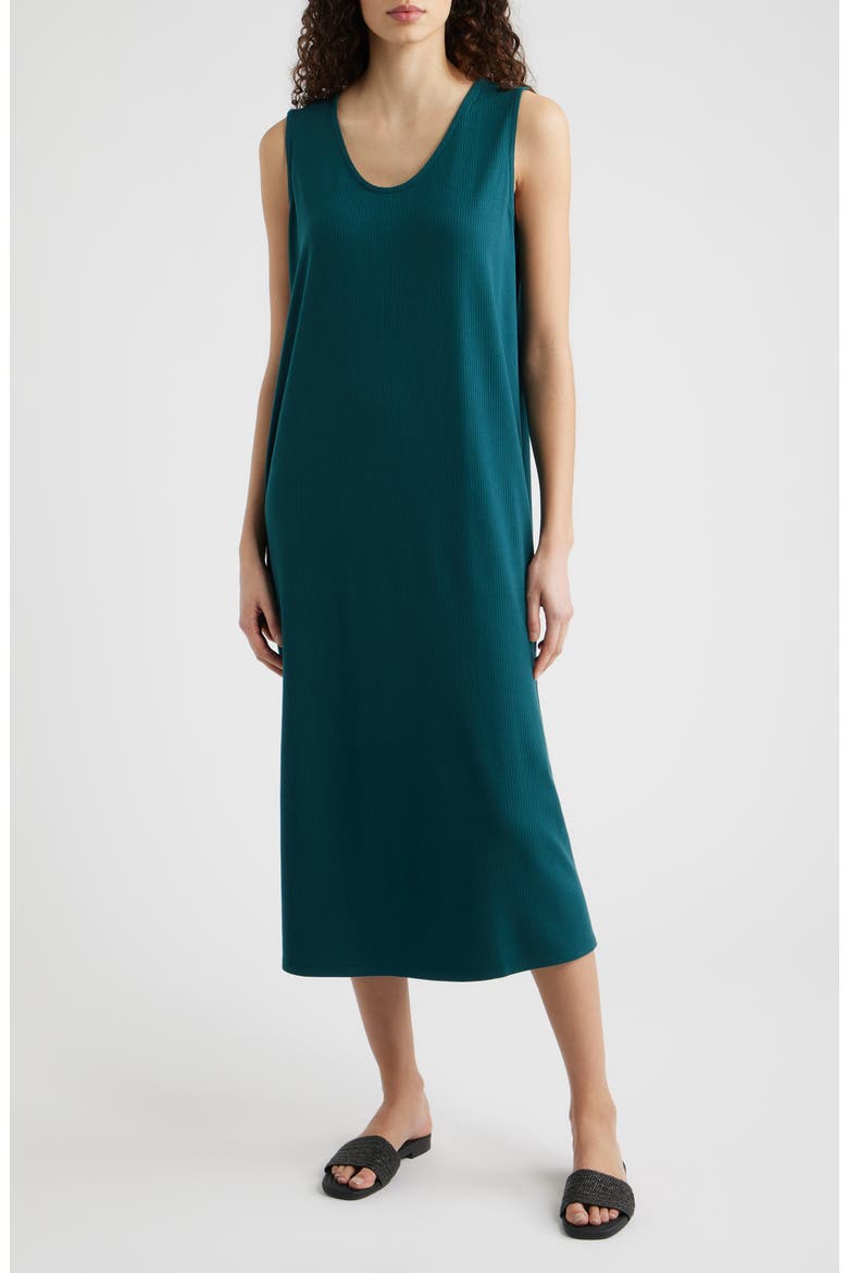 Sleeveless Shift Dress, Main, color, KELP