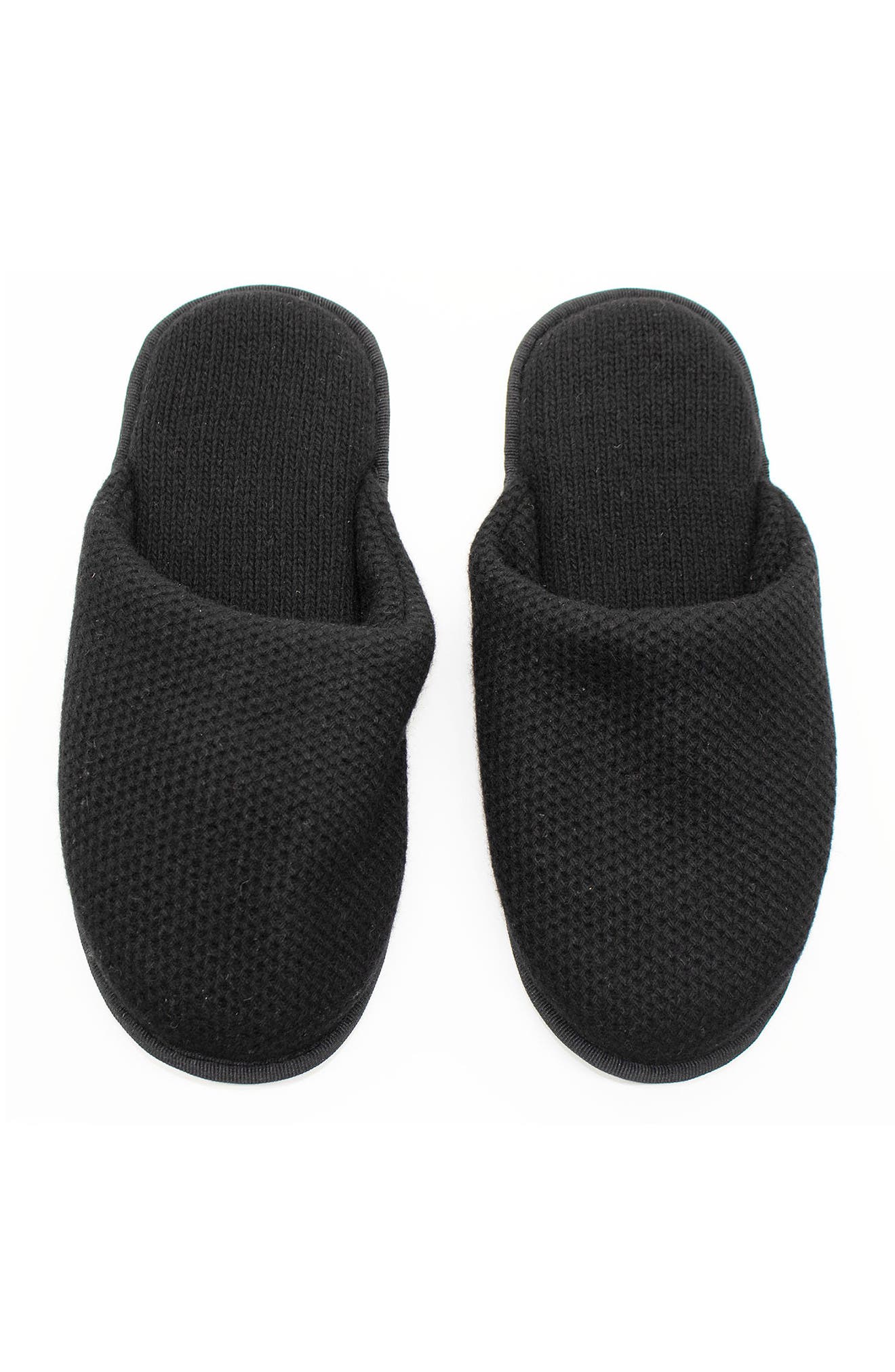 Portolano Cashmere Honeycomb Slippers, Main, color, 
