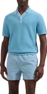 Bugatchi Waffle Stitch Polo Sweater