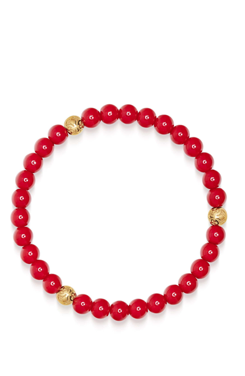 Nialaya Jade Bracelet In Burgundy