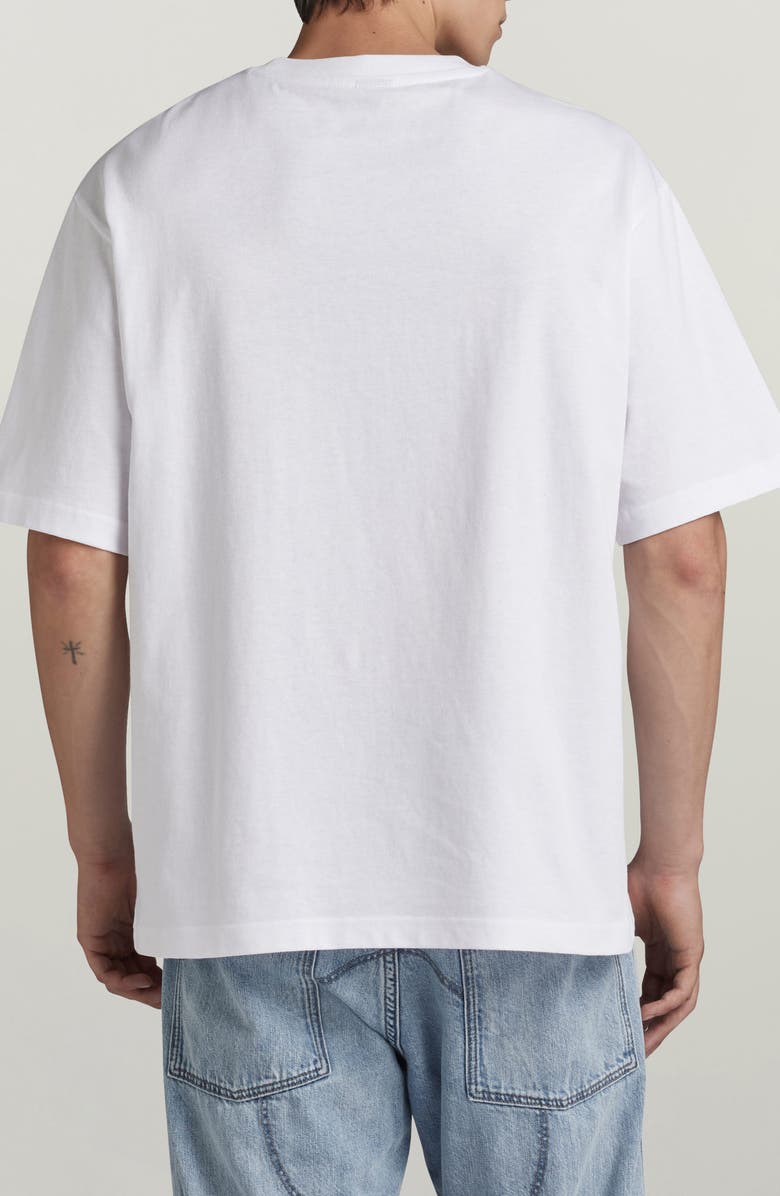 G-STAR Center Chest Boxy T-Shirt, Alternate, color, White