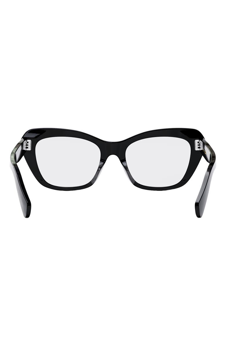 CELINE 52mm Cat Eye Reading Glasses, Alternate, color, 