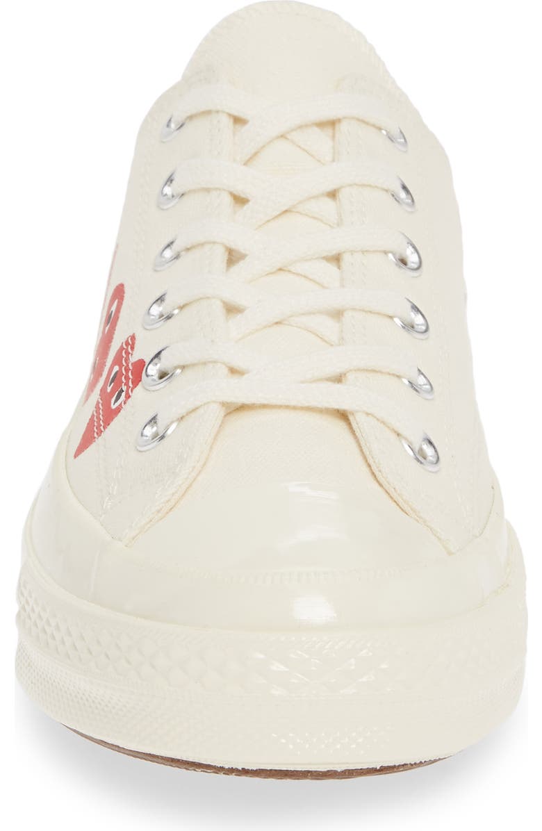 Comme des Garçons PLAY x Converse Chuck Taylor<sup>®</sup> Low Top Sneaker, Alternate, color,
