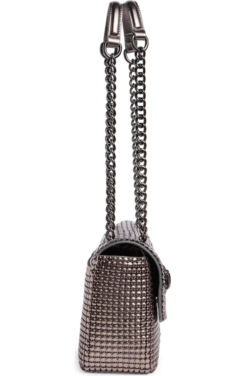Kurt Geiger London Kensington Chainmail Crossbody Bag, Alternate, color, Gunmetal