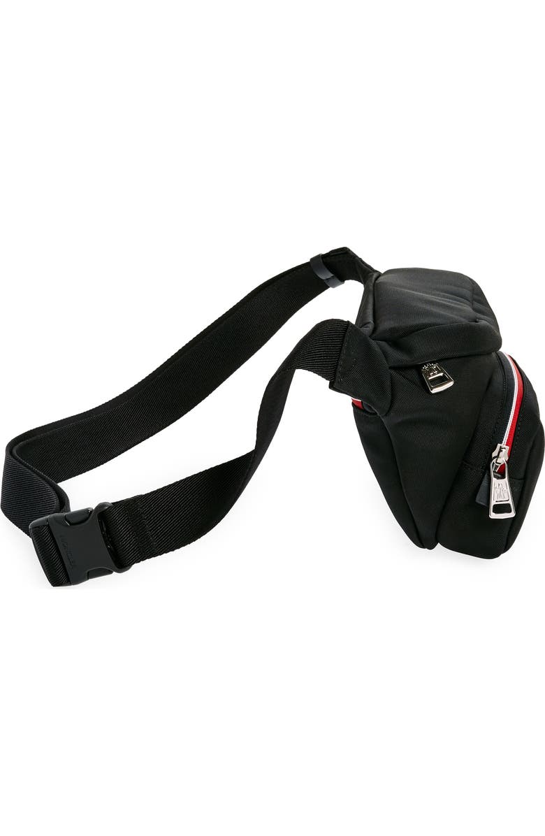 Moncler Durance Waist Bag, Alternate, color, Black