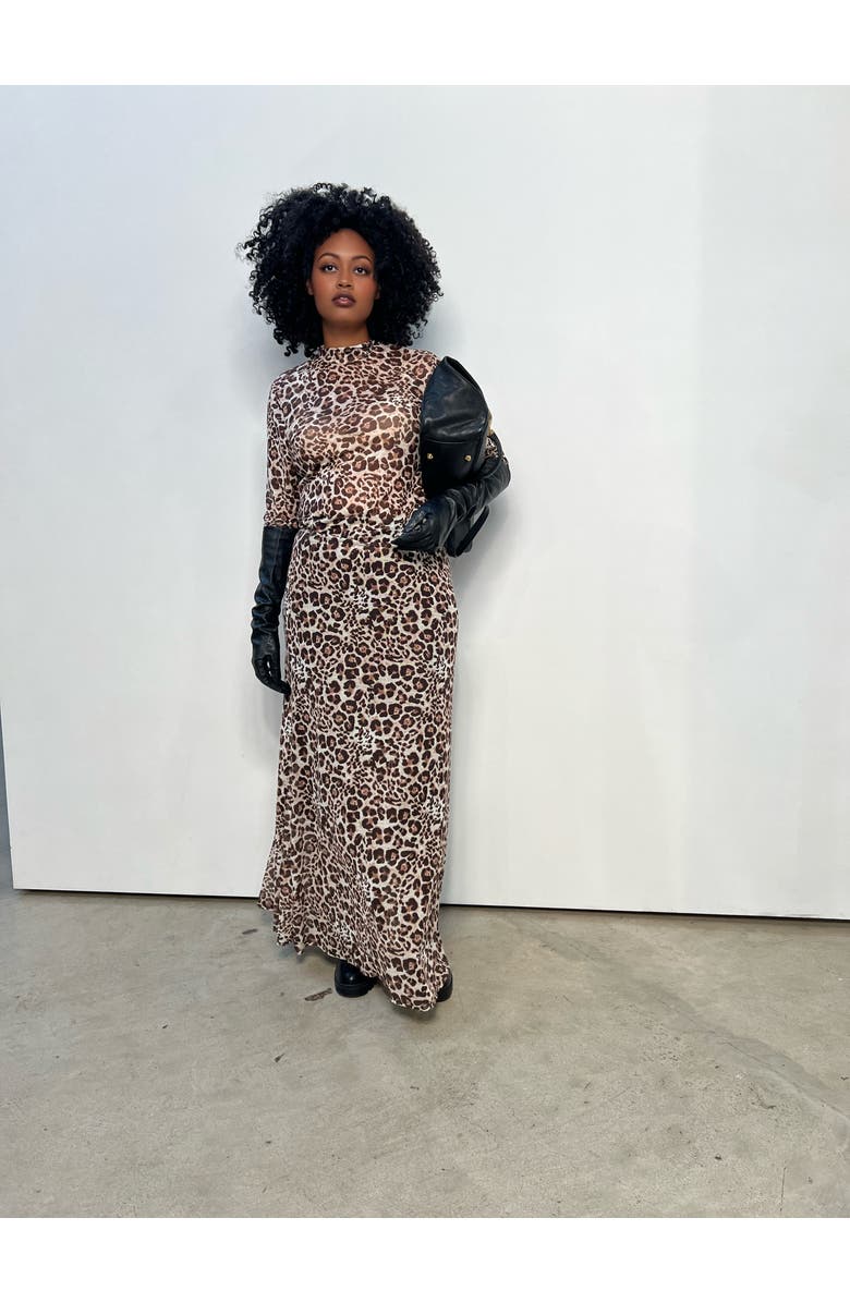 BAACAL Mesh Maxi Slip Skirt, Alternate, color, 