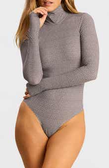 Commando Classic Turtleneck Microfiber Thong Bodysuit