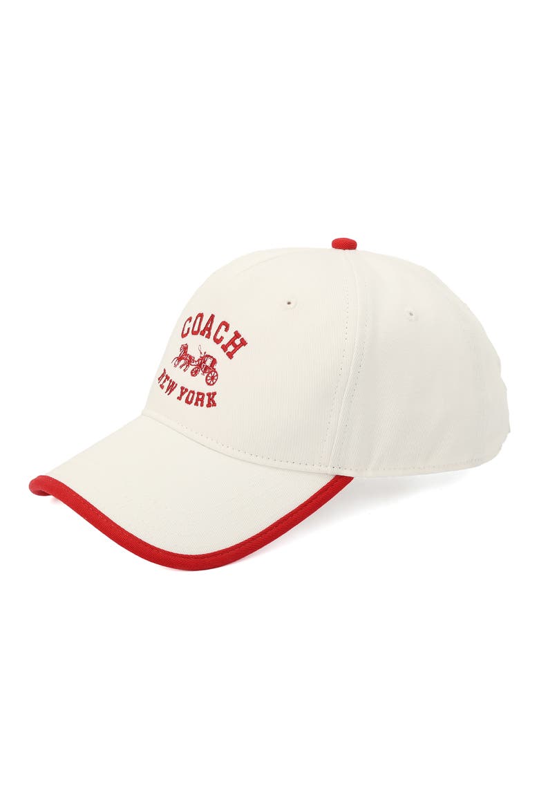 Horse & Carriage Baseball Cap, Alternate, color, IVORY