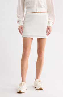 Heart Stopper Cotton Blend Miniskirt