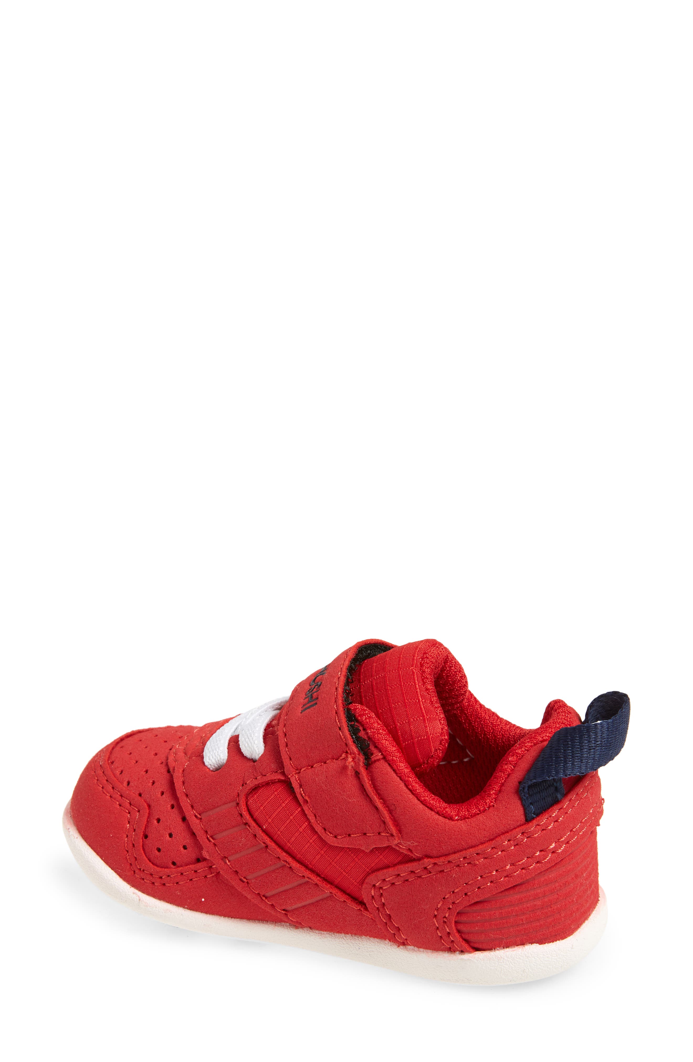 Tsukihoshi Kids
 Racer Washable Sneaker, Alternate, color, Red/ Navy