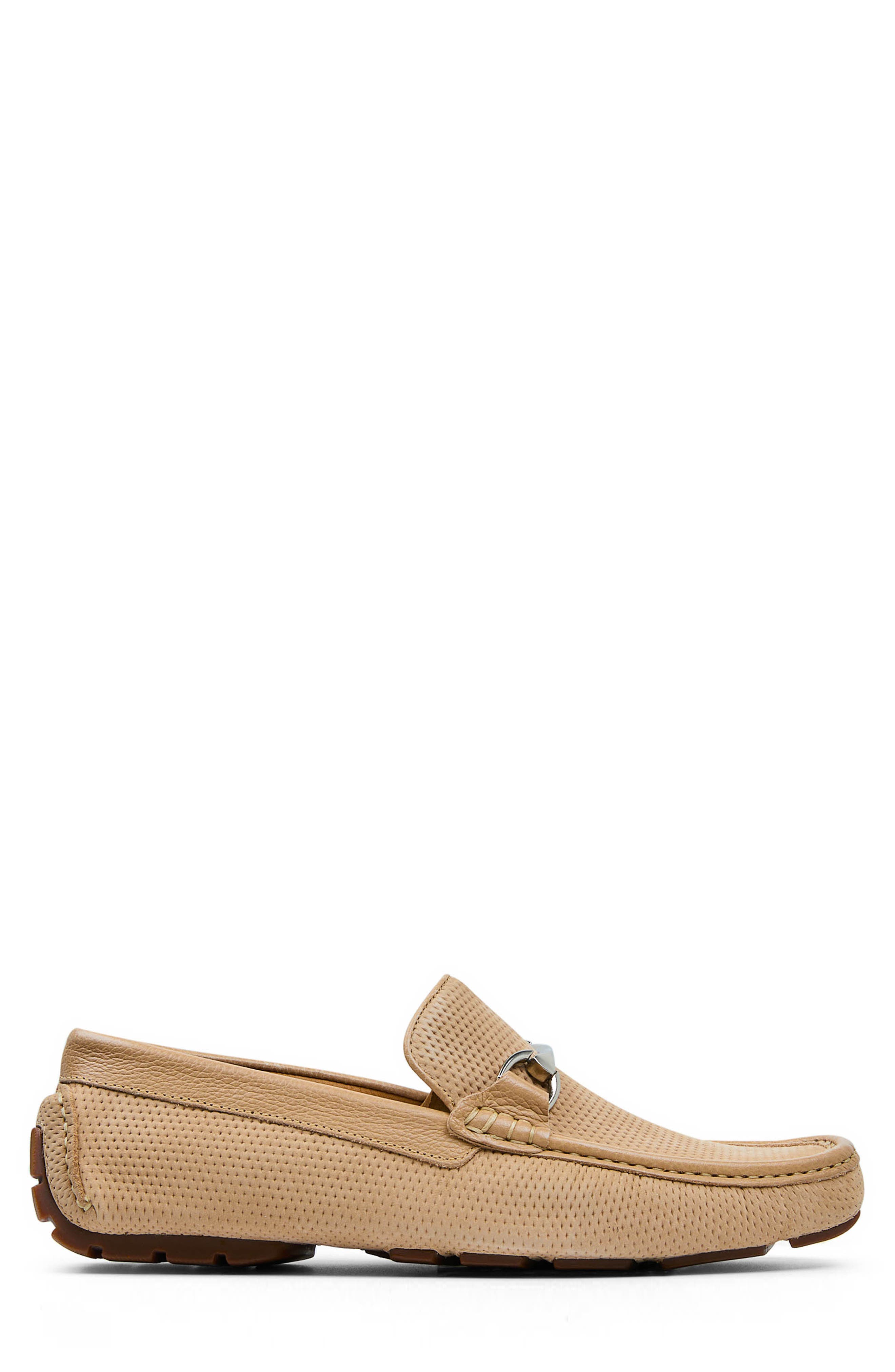 Donald Pliner Textured Horsebit Loafer, Alternate, color, Camel