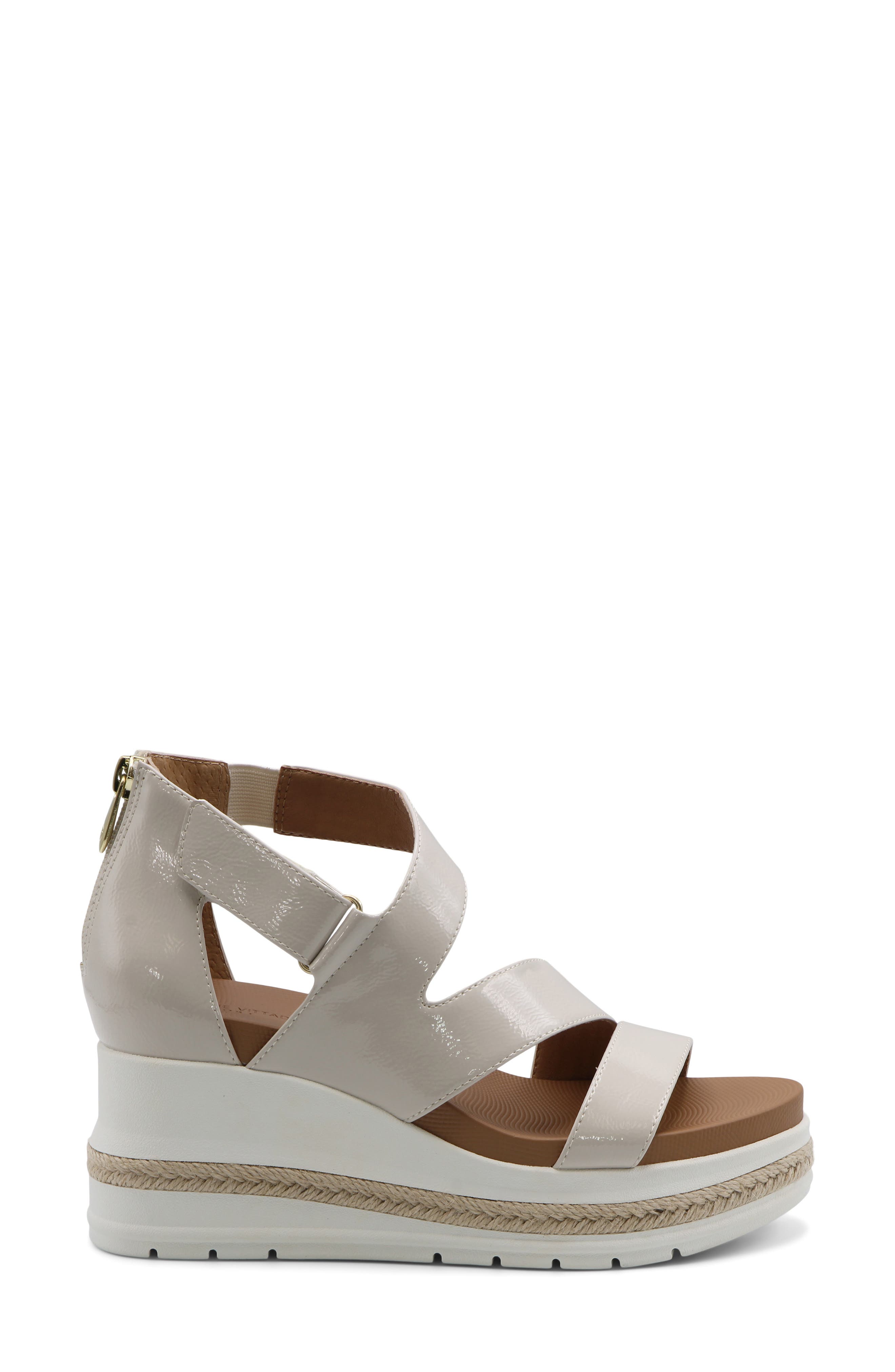 Adrienne Vittadini Nick Wedge Sandal, Alternate, color, 