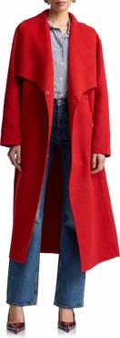 Avec Les Filles Shawl Collar Long Coat