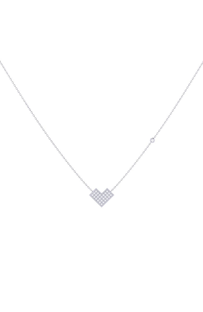 LuvMyJewelry Home One Way Diamond Pendant Necklace - 0.09ct., Main, color, 