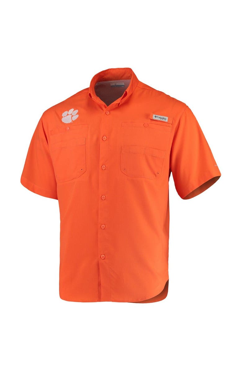 Columbia Men's Columbia Orange Clemson Tigers PFG Tamiami Shirt, Alternate, color, Orange