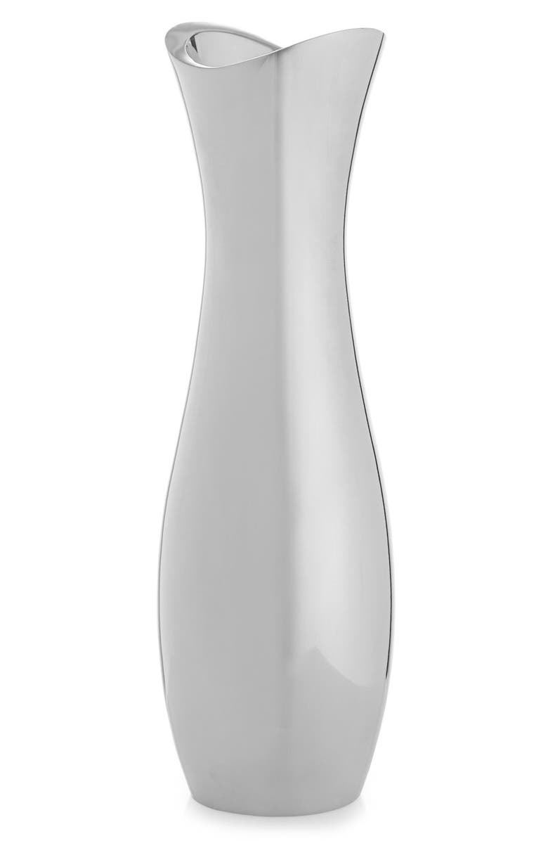 Nambé Stryker Vase, Main, color, Silver