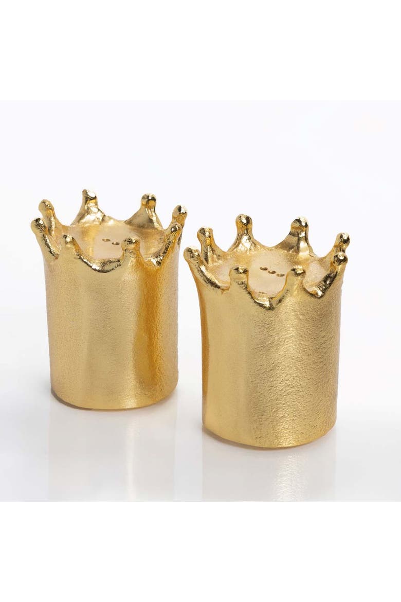 Crown Salt & Pepper Set, Alternate, color, Gold