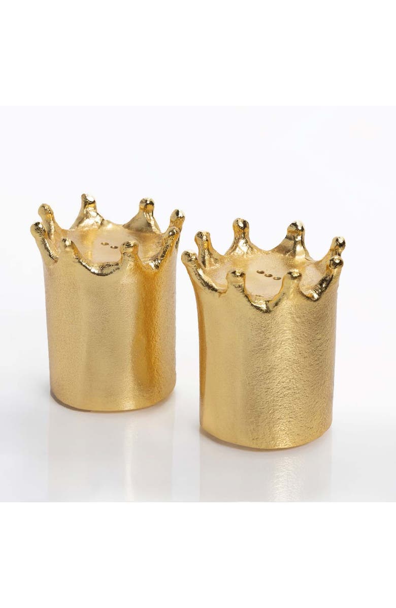 Lunares Crown Salt & Pepper Set, Alternate, color, Gold