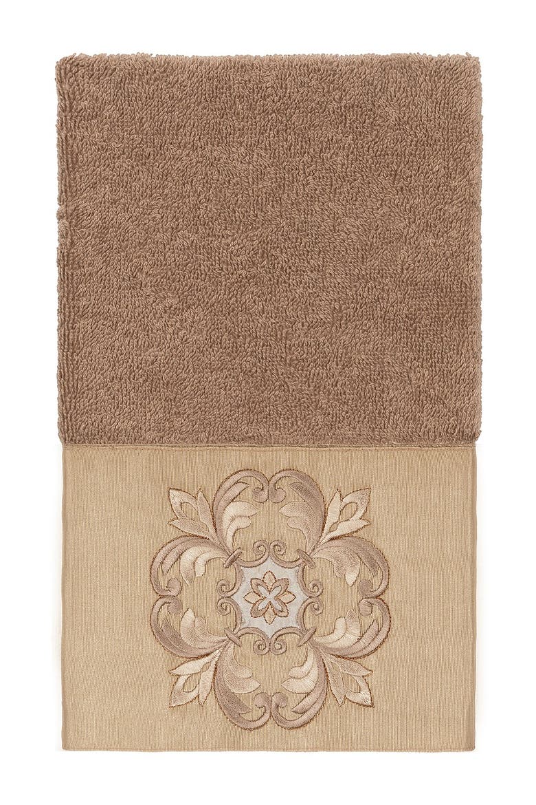Alyssa Embellished Hand Towel - Latte, Main, color, LATTE
