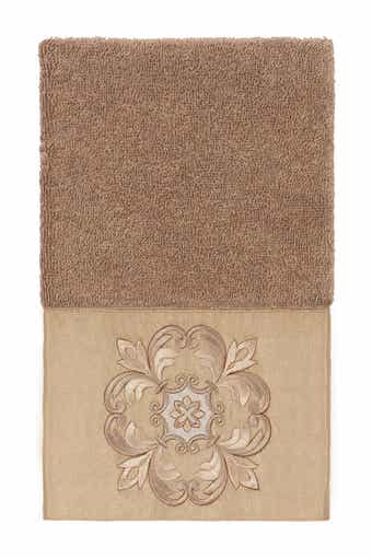 Alyssa Embellished Hand Towel - Latte