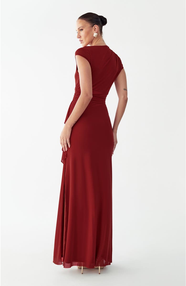 BWLDR Howard Maxi Dress, Alternate, color, Rust