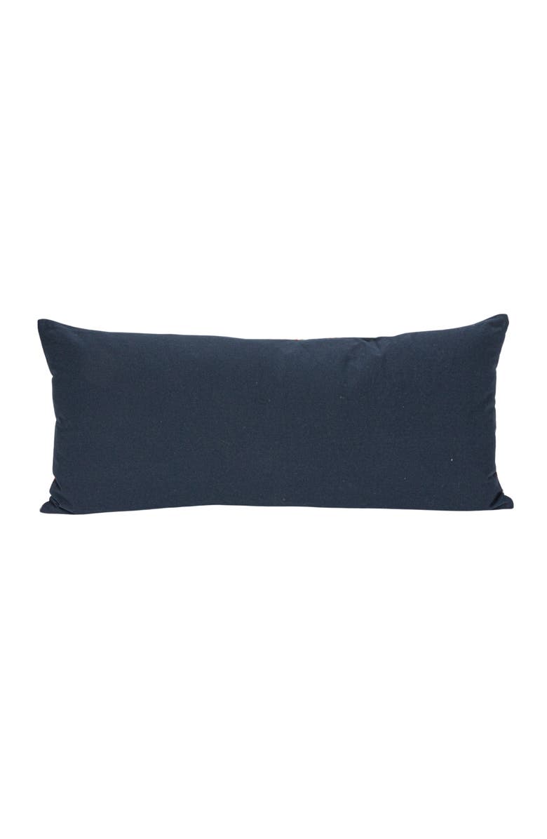 Storied Home Cotton Velvet Tigers Pattern Lumbar Pillow, Multicolor, Alternate, color, Grey