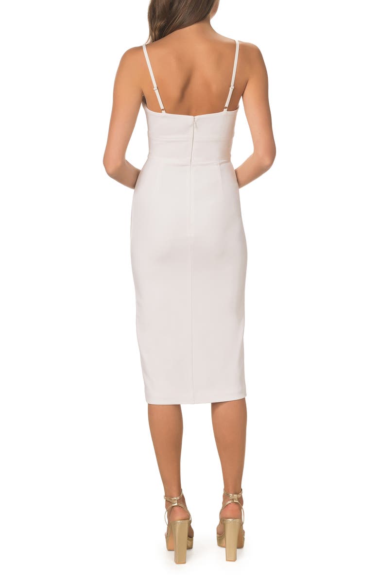 Dress the Population Alana Body-Con Cocktail Dress, Alternate, color, White