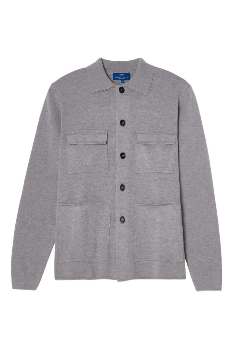 Landon Sweater Jacket, Main, color, Light Gray