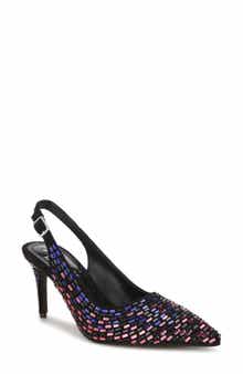 Lutina Mirrored Jewel Slingback Pump
