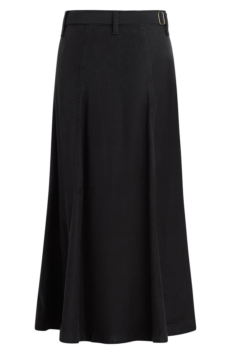 Favorite Daughter The Lila A-Line Denim Skirt, Alternate, color, Jet Black