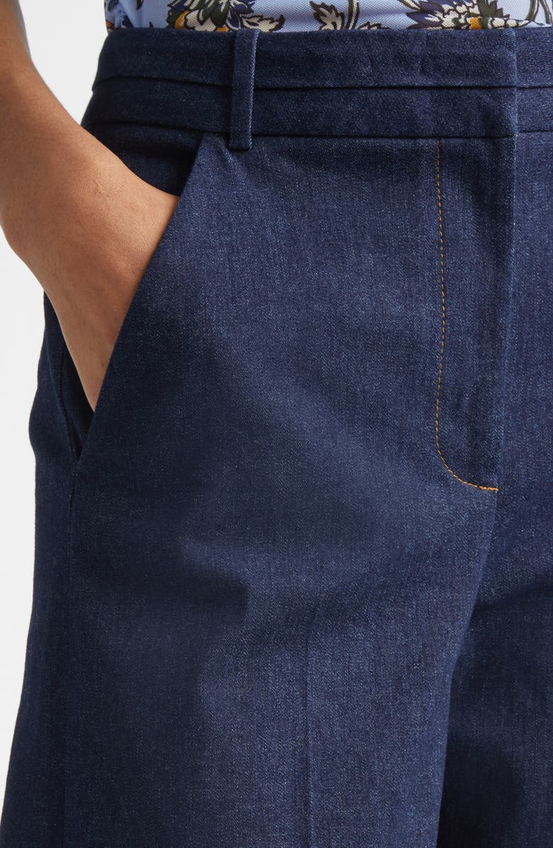 Veronica Beard Crue Wide Leg Jeans, Alternate, color, Midnight Wash