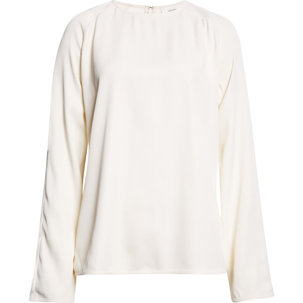 Loulou De Saison Aiza Long Sleeve Top In White