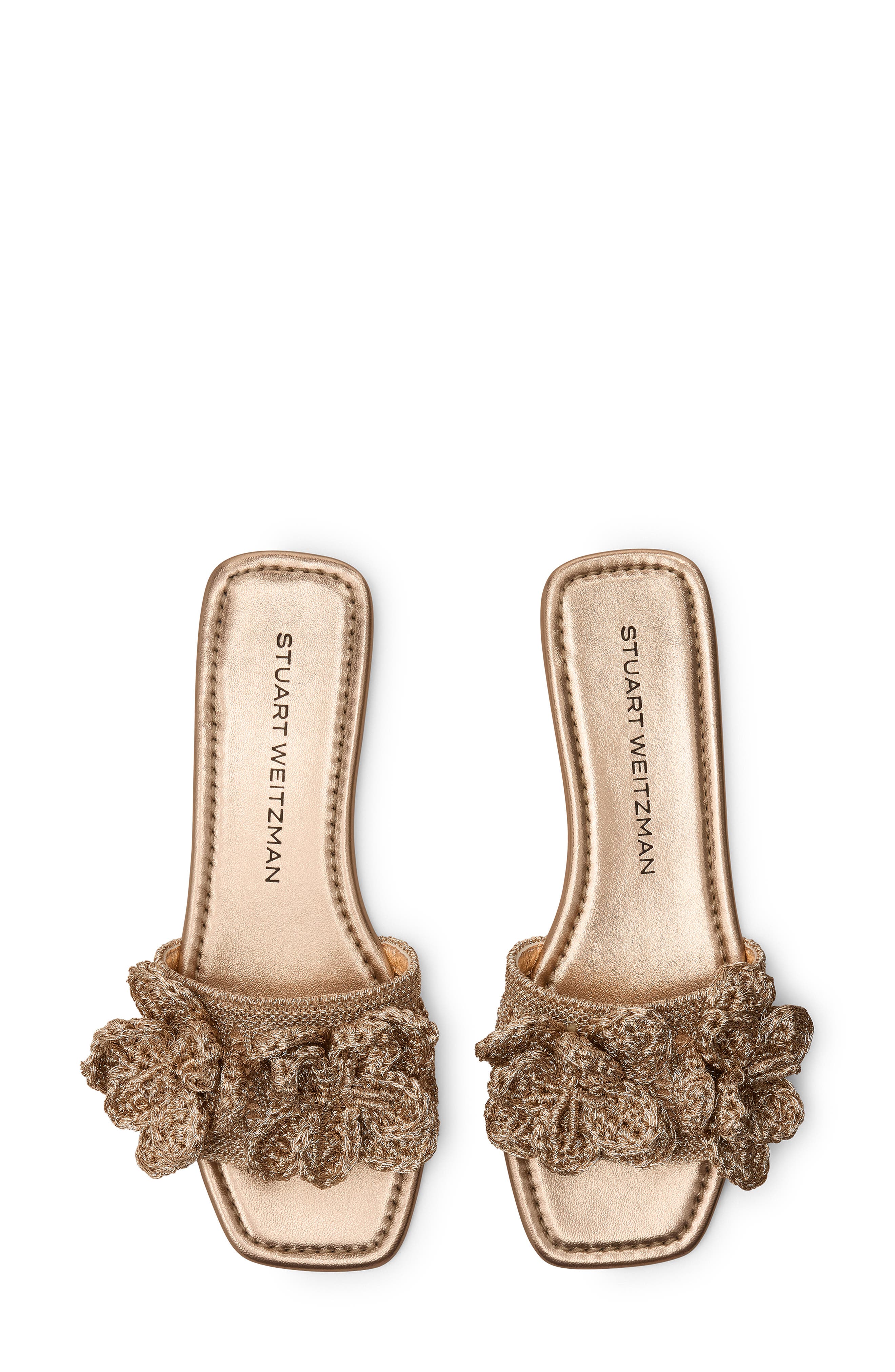Lotus Slide Sandal, Alternate, color, SILVER/ LIGHT GOLD
