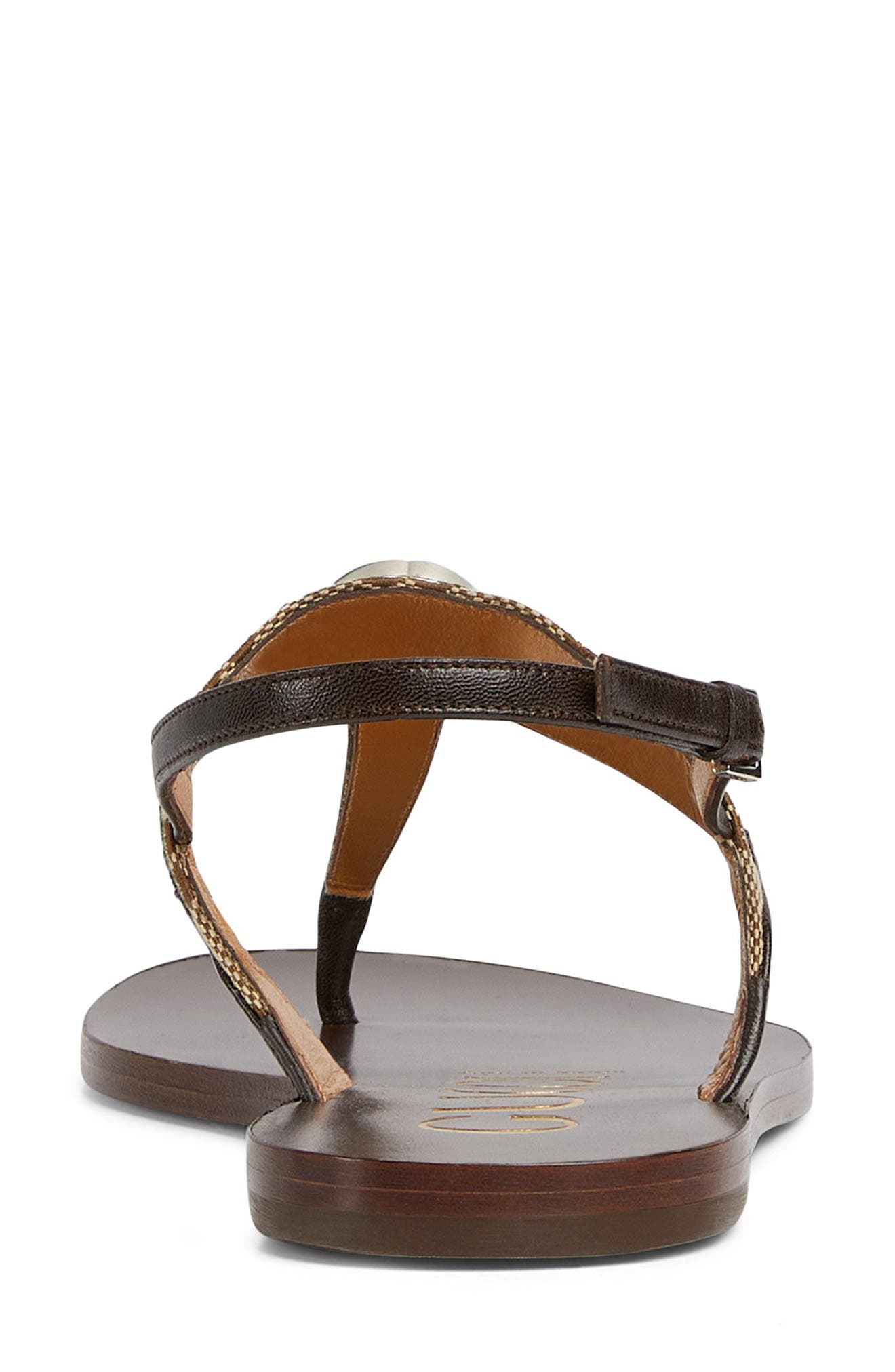 Gucci Interlocking G Web Slingback Sandal, Alternate, color, Beige Ebony/ Vrv/ Coco